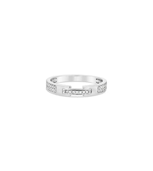 Diamond Buckle Ring - 14K - OLIVE & CHAIN Fine Jewelry