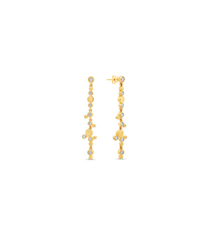 Diamond Bubble Drop Earrings - 14K Yellow Gold - Olive & Chain Fine Jewelry