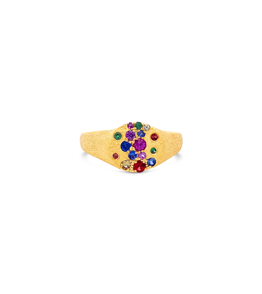 Rainbow Celestial Pink Ring - 14K  - Olive & Chain Fine Jewelry