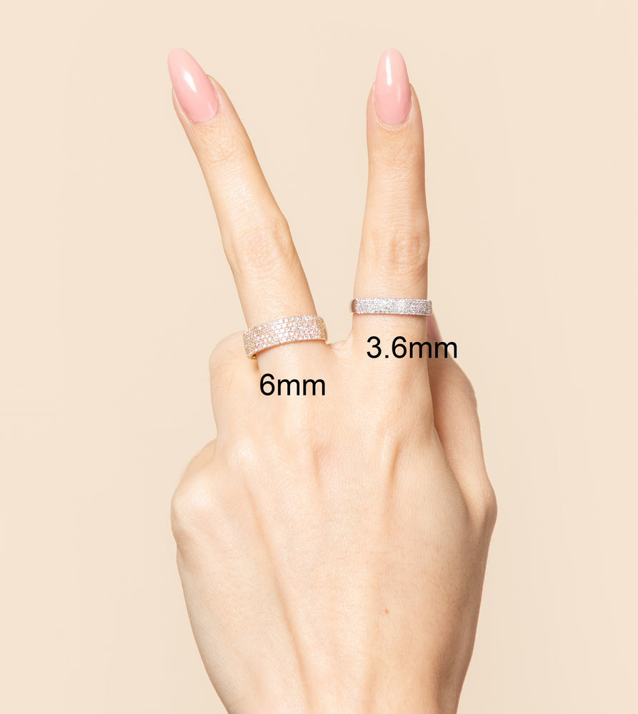 Diamond Cigar Band - 14K  - Olive & Chain Fine Jewelry