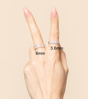Diamond Cigar Band - 14K  - Olive & Chain Fine Jewelry