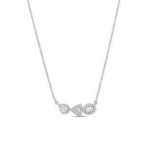 Diamond Rose Cut Mixed Necklace - 14K  - Olive & Chain Fine Jewelry