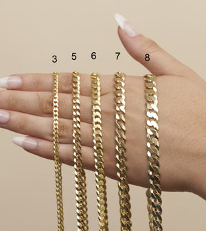Gold Plated Silver Curb Chain Necklace - 14K  - Olive & Chain Fine Jewelry