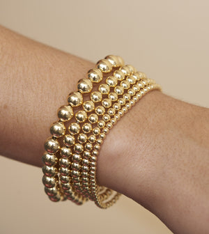14k Gold Ball Bead Chain Bracelet - 14K  - Olive & Chain Fine Jewelry