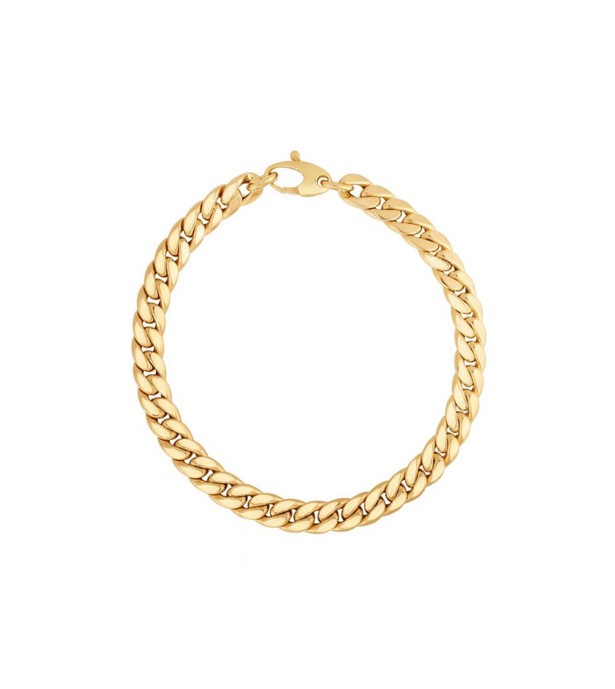 14k Gold Cuban Link Bracelet - 14K Yellow Gold - Olive & Chain Fine Jewelry
