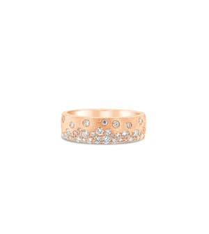 Diamond Celestial Mini Cigar Band - 14K Rose Gold / 5 - Olive & Chain Fine Jewelry