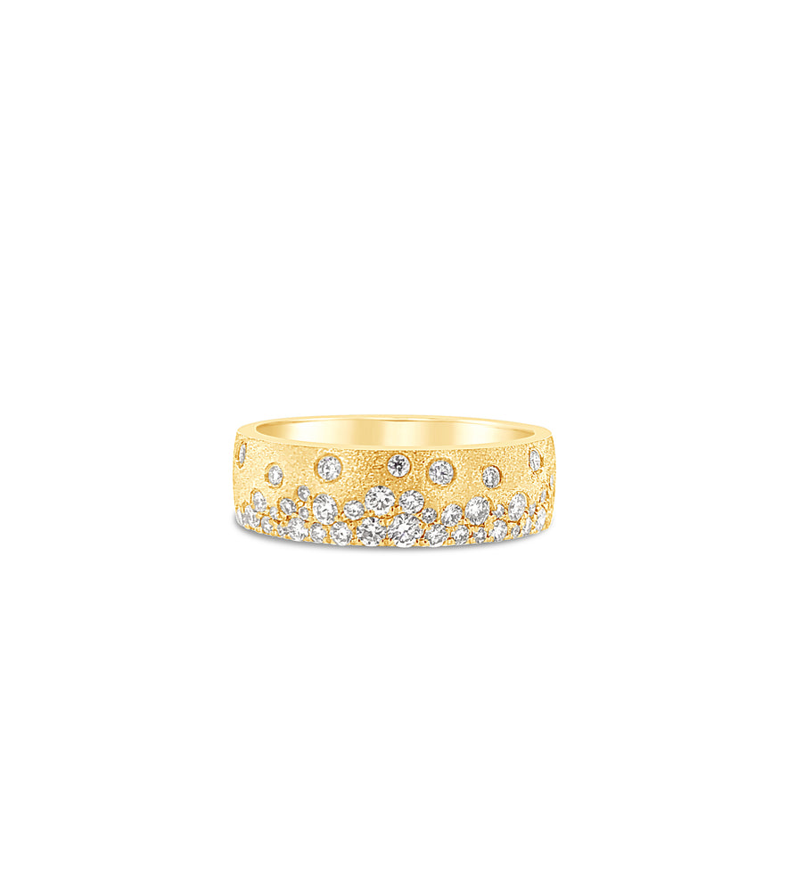 Diamond Celestial Mini Cigar Band - 14K Yellow Gold / 5 - Olive & Chain Fine Jewelry
