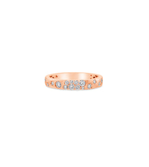 Diamond Celestial Petite Band - 14K Rose Gold / 5 - Olive & Chain Fine Jewelry