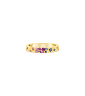 Rainbow Celestial Petite Band - 14K Yellow Gold / 5 - Olive & Chain Fine Jewelry