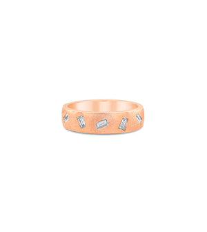 Diamond Baguette Celestial Band - 14K Rose gold / 5 - Olive & Chain Fine Jewelry