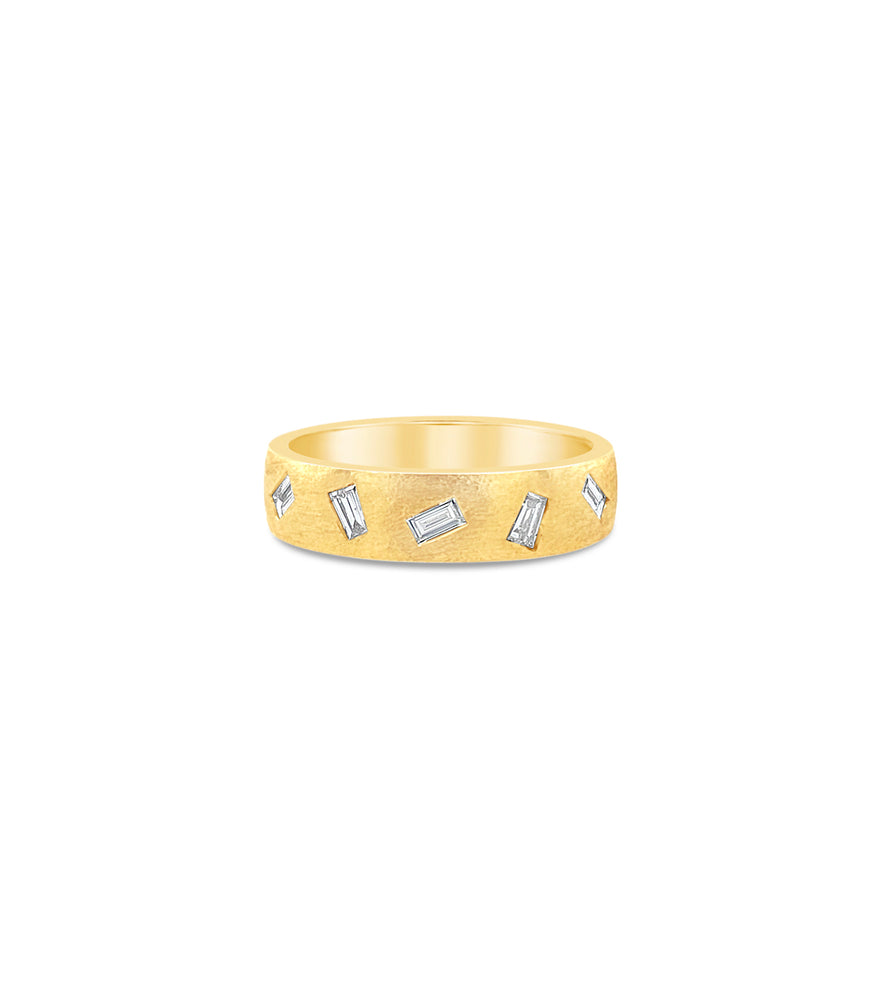 Diamond Baguette Celestial Band - 14K Yellow gold / 5 - Olive & Chain Fine Jewelry