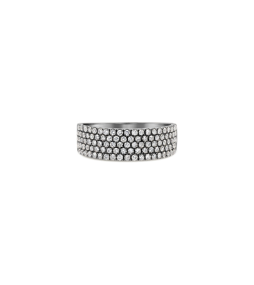 Diamond Cigar Band - 14K - Olive & Chain Fine Jewelry