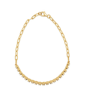 Diamond Paperclip Tennis Bracelet - 14K - OLIVE & CHAIN Fine Jewelry