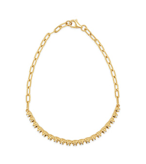 Diamond Paperclip Tennis Bracelet - 14K  - Olive & Chain Fine Jewelry