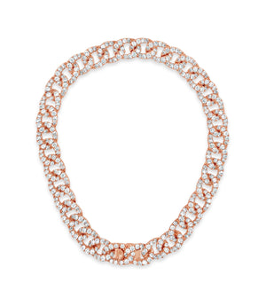 Diamond Cuban Link Bracelet - 14K Rose Gold / 6.5 inch - Olive & Chain Fine Jewelry