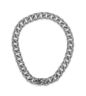 Diamond Cuban Link Bracelet - 14K Black Gold / 6.5 inch - Olive & Chain Fine Jewelry