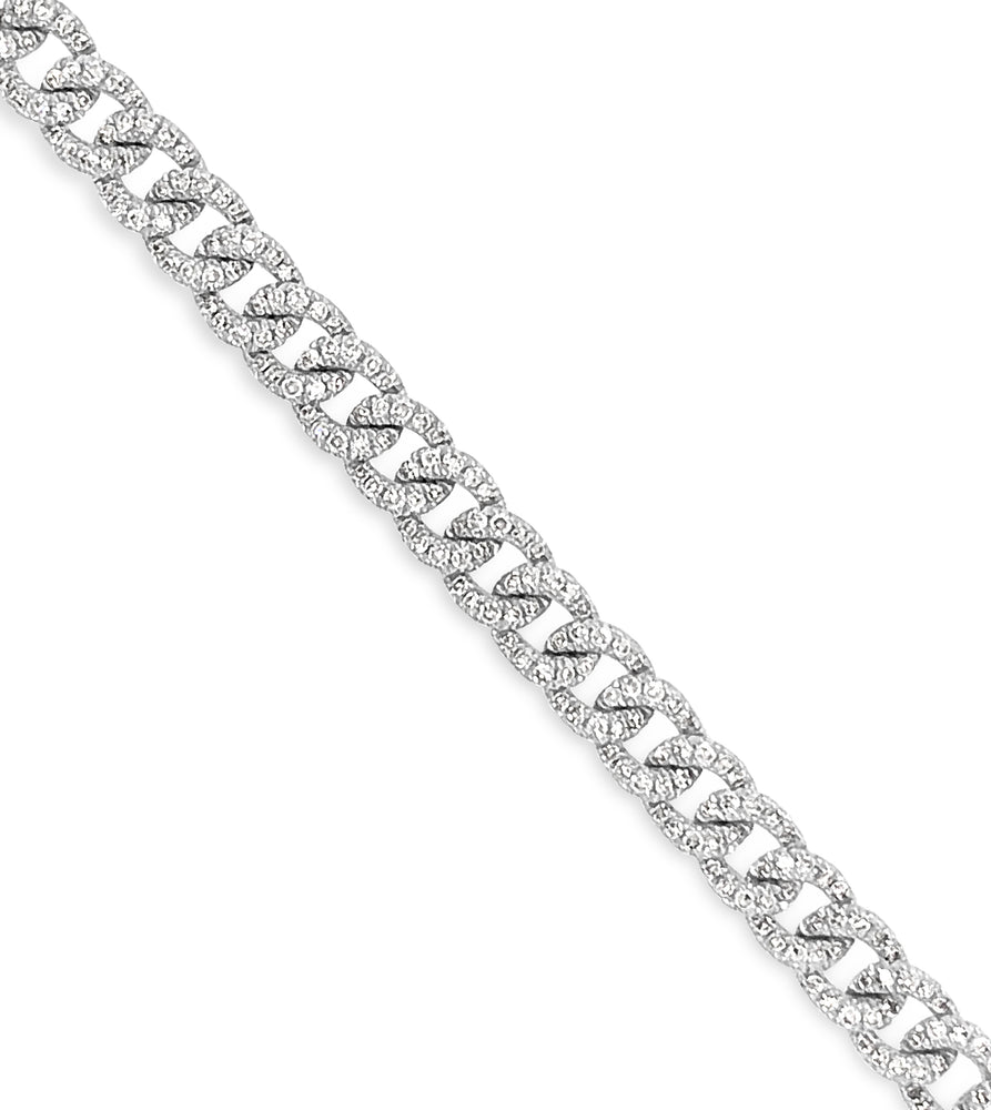 Diamond Cuban Link Bracelet - 14K  - Olive & Chain Fine Jewelry