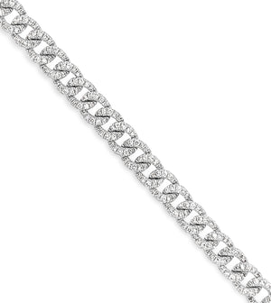 Diamond Cuban Link Bracelet - 14K  - Olive & Chain Fine Jewelry