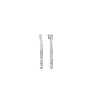Diamond Celestial Bar Earring - 14K White Gold - Olive & Chain Fine Jewelry