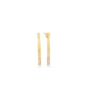 Diamond Celestial Bar Earring - 14K Yellow Gold - Olive & Chain Fine Jewelry