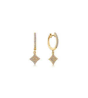Diamond Firework Dangle Earring - 14K - OLIVE & CHAIN Fine Jewelry