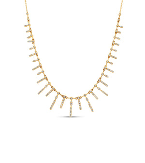 Diamond Princess Necklace - 14K Yellow Gold - OLIVE & CHAIN Fine Jewelry