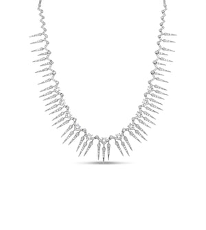 Diamond Queen Necklace - 14K White Gold - Olive & Chain Fine Jewelry