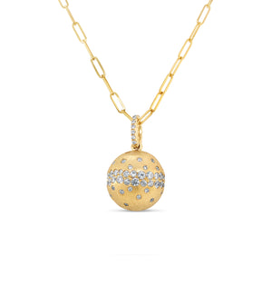 Diamond Celestial Ball Necklace - 14K Yellow Gold - Olive & Chain Fine Jewelry