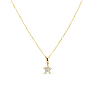 Diamond Star Necklace - 14K  - Olive & Chain Fine Jewelry