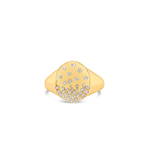 Diamond Celestial Pinky Ring - 14K  - Olive & Chain Fine Jewelry