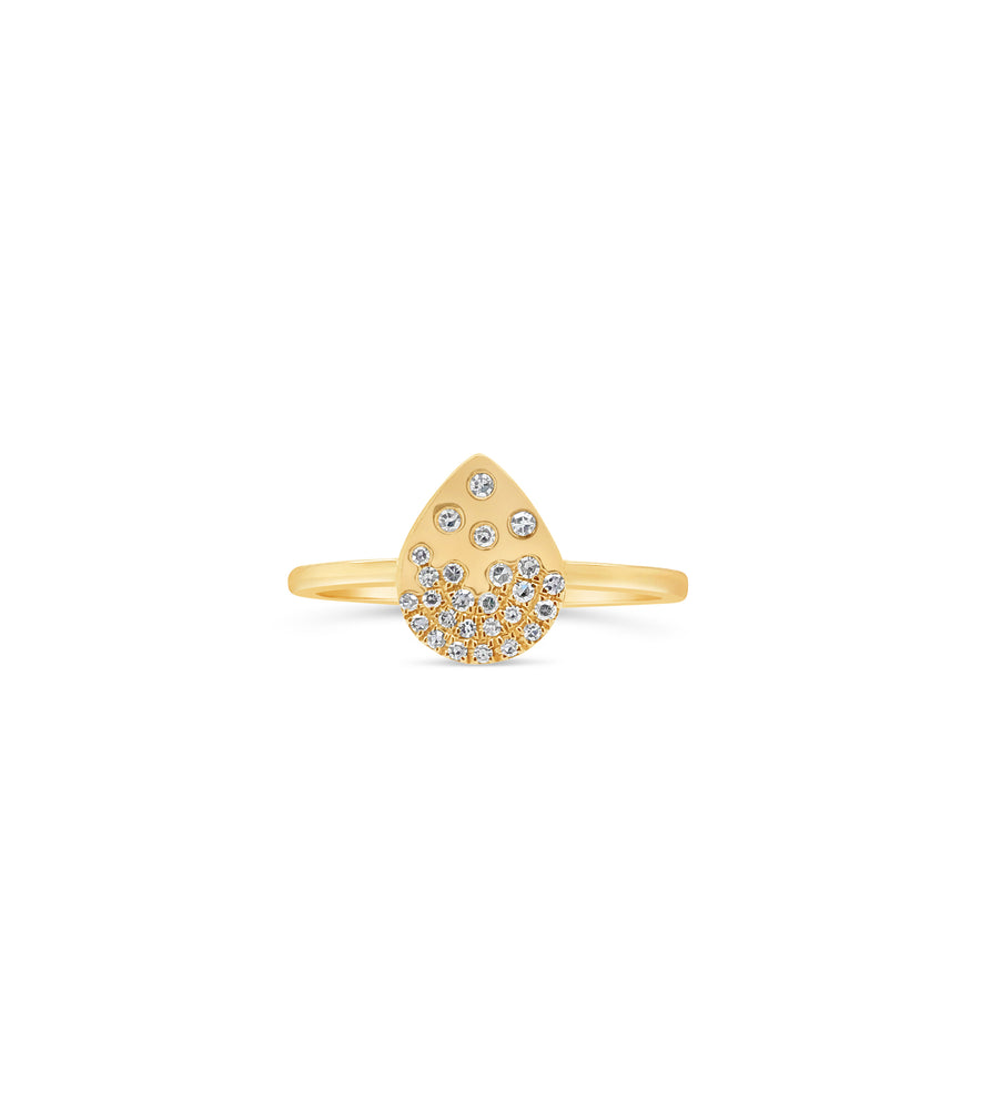 Diamond Celestial Pear Ring - 14K  - Olive & Chain Fine Jewelry