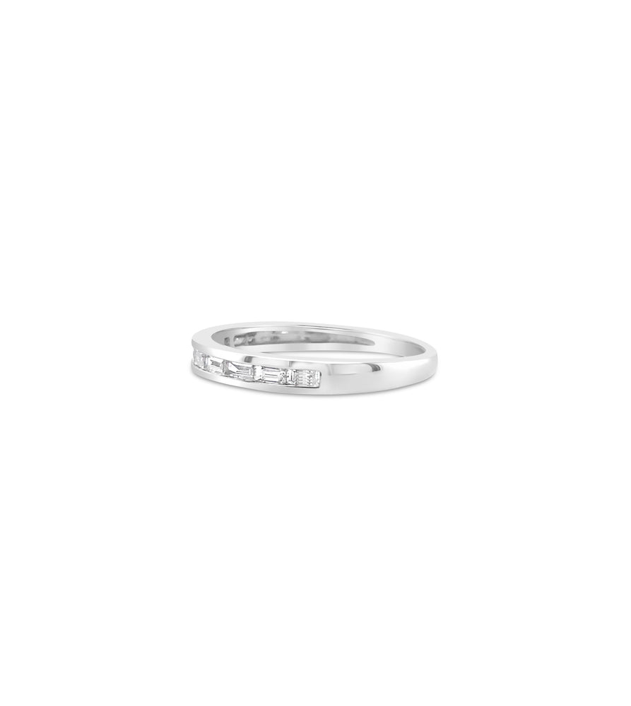 Diamond Baguette Channel Set Band - 14K - OLIVE & CHAIN Fine Jewelry