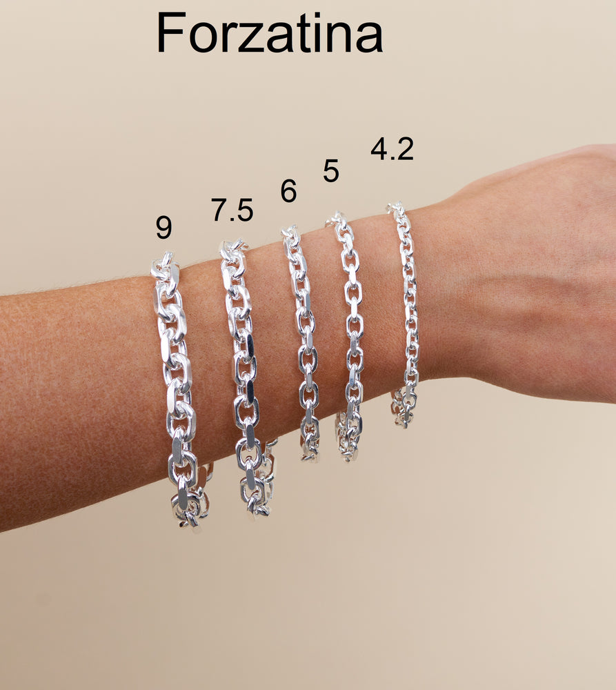 Silver Anchor Link Chain Bracelet - 14K  - Olive & Chain Fine Jewelry