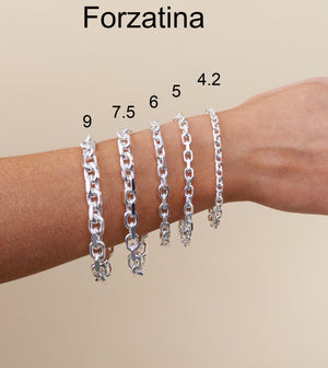 Silver Anchor Link Chain Bracelet - 14K  - Olive & Chain Fine Jewelry