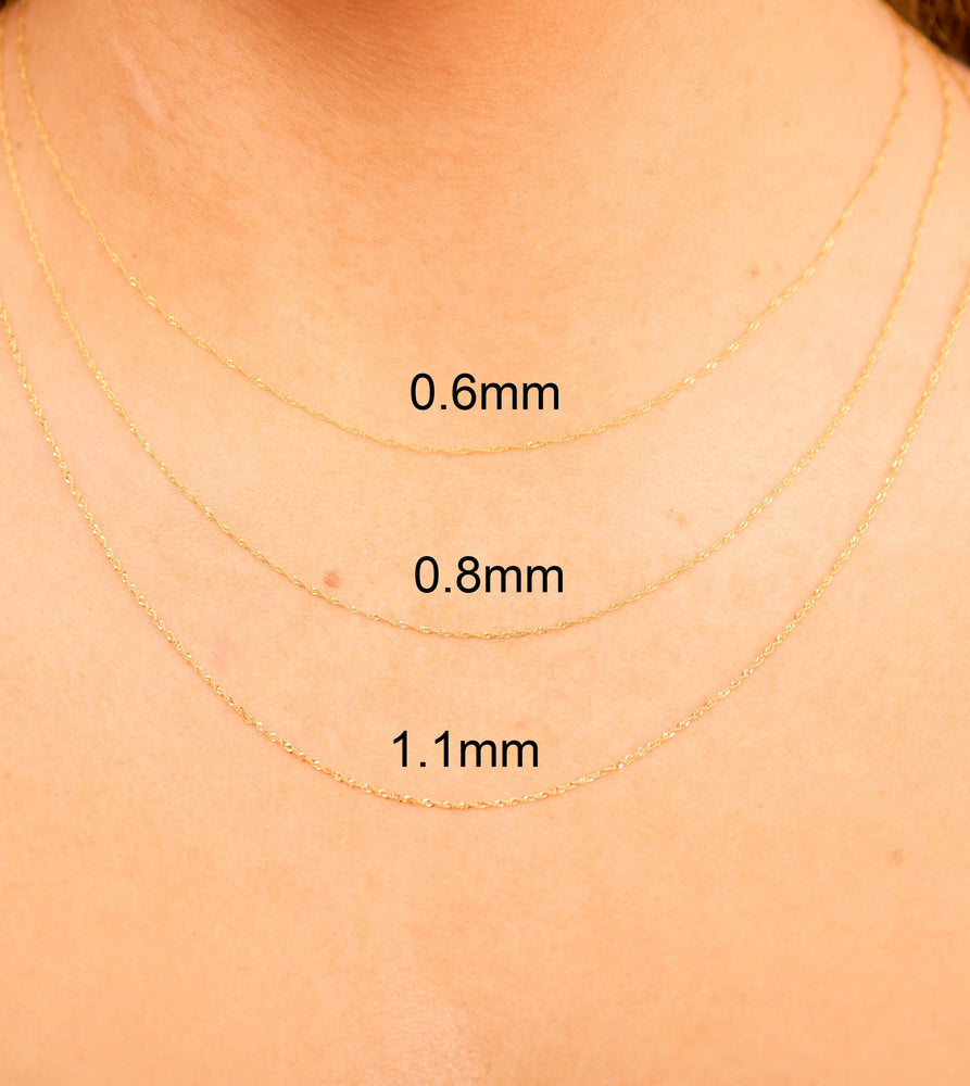 14k Gold Singapore Chain Necklace - 14K  - Olive & Chain Fine Jewelry