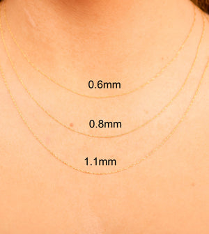 14k Gold Singapore Chain Necklace - 14K  - Olive & Chain Fine Jewelry