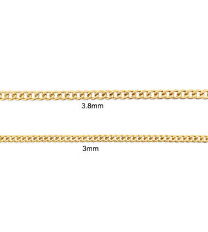 14K Gold Curb Link Chain Bracelet - 14K - OLIVE & CHAIN Fine Jewelry