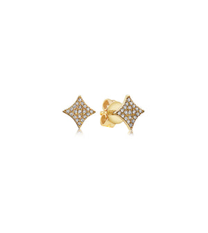 Diamond Firework Stud Earring - 14K Yellow Gold / Pair - Olive & Chain Fine Jewelry