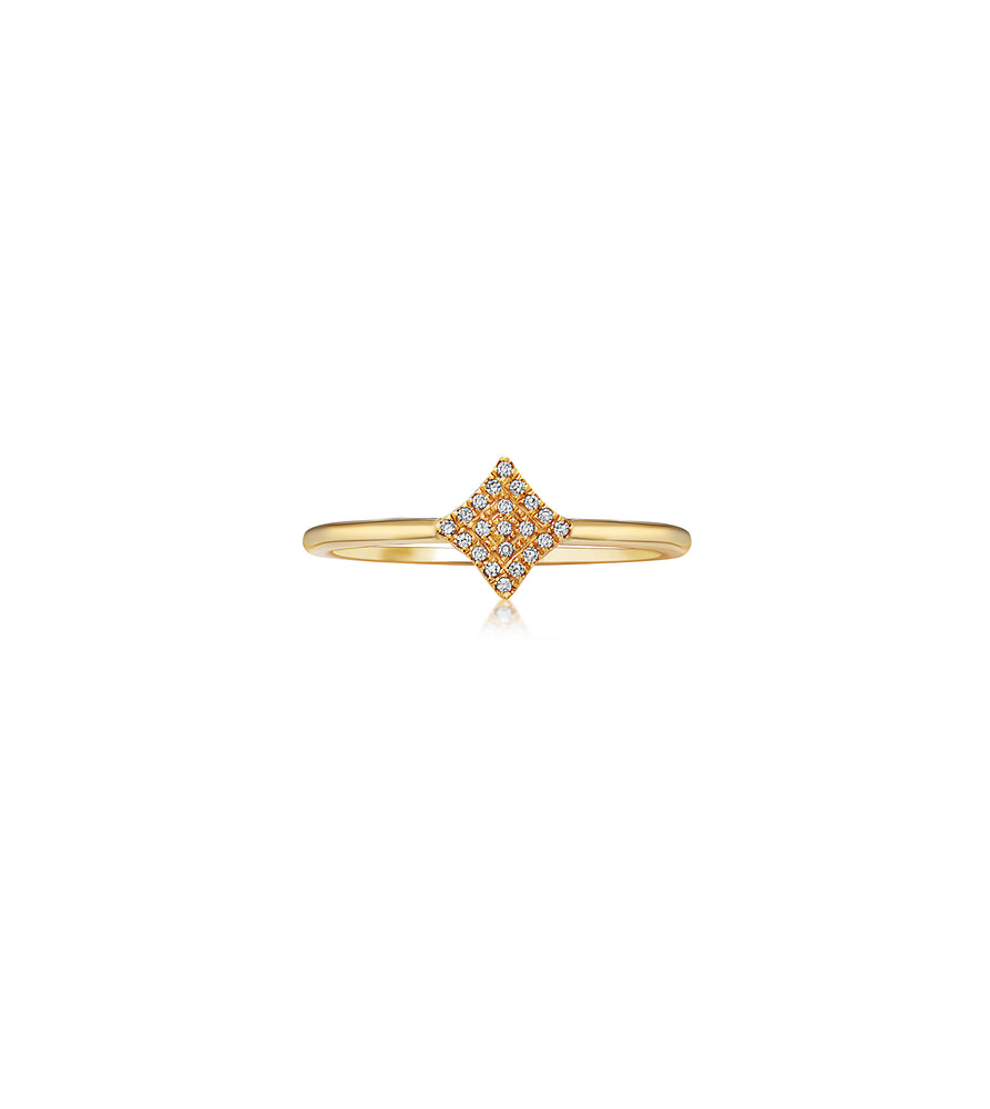 Diamond Firework Ring - 14K Yellow Gold / 5 - Olive & Chain Fine Jewelry