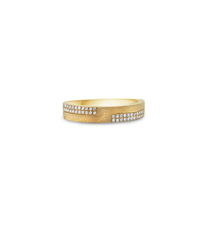 Diamond Element Band - 14K Yellow Gold / 5 - Olive & Chain Fine Jewelry