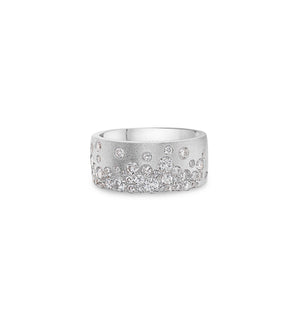 Diamond Celestial Signature Cigar Band - 14K White Gold / 5 - Olive & Chain Fine Jewelry