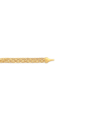 14k Gold Bismark Chain Bracelet - 14K - OLIVE & CHAIN Fine Jewelry