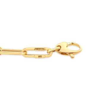 14k Hollow Gold Paperclip Chain Necklace - 14K  - Olive & Chain Fine Jewelry