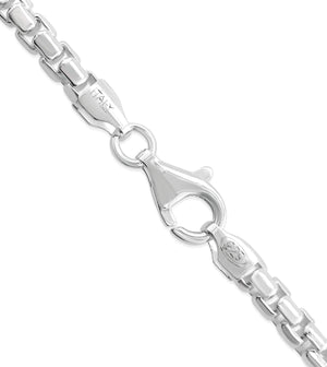 Silver Round Box Chain Bracelet - 14K  - Olive & Chain Fine Jewelry