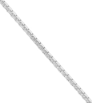 Silver Round Box Chain Bracelet - 14K  - Olive & Chain Fine Jewelry