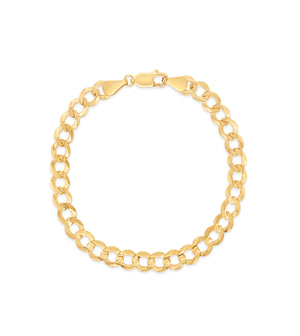 10k Gold Curb Link Chain Anklet - 14K  - Olive & Chain Fine Jewelry