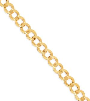 10k Gold Curb Link Chain Anklet - 14K  - Olive & Chain Fine Jewelry