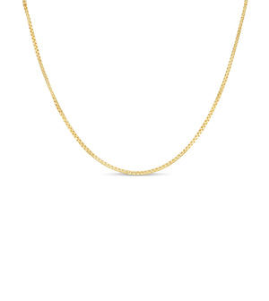 14k Gold Box Chain Necklace - 14K - OLIVE & CHAIN Fine Jewelry