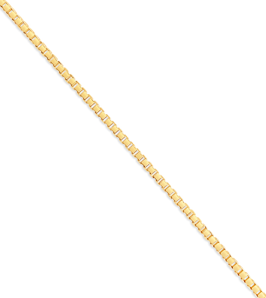 14k Gold Box Chain Necklace - 14K - OLIVE & CHAIN Fine Jewelry