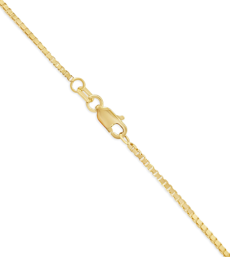 14k Gold Box Chain Necklace - 14K - OLIVE & CHAIN Fine Jewelry